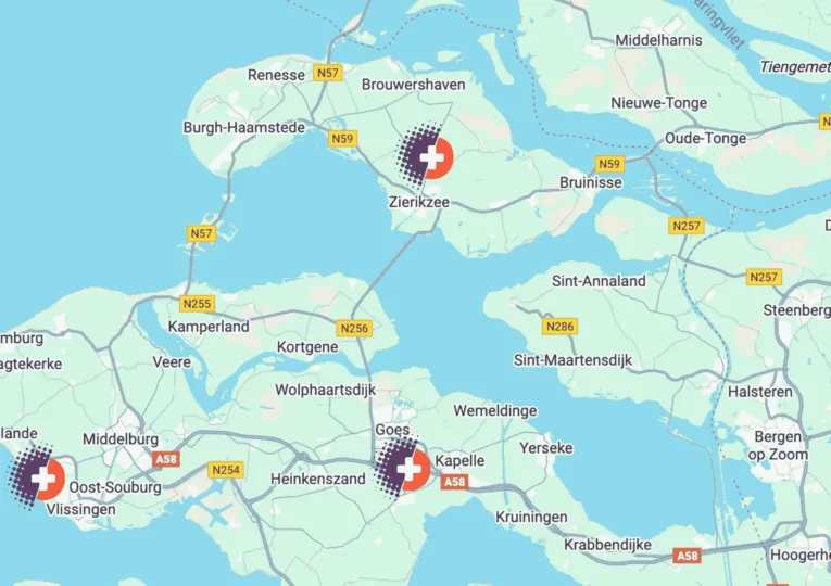 Locatie Oogkliniek Zeeland Op Kaart